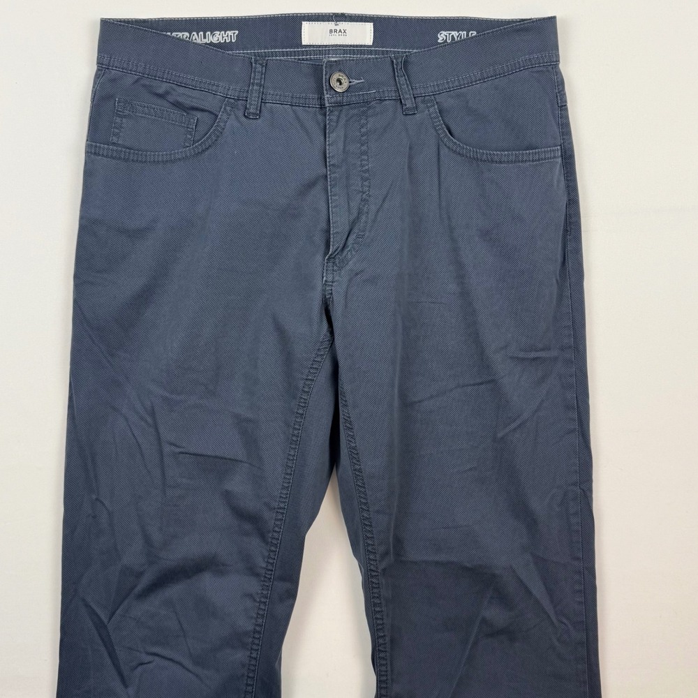 Brax Feel Good Style Cooper U Ultralight Straight Pants Blue Grey 32/34 (29)